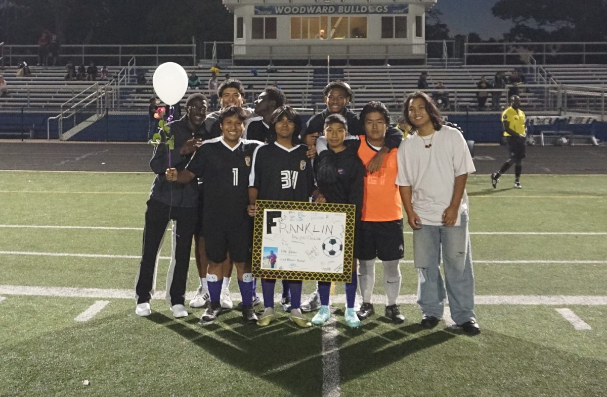 The team on Senior Night